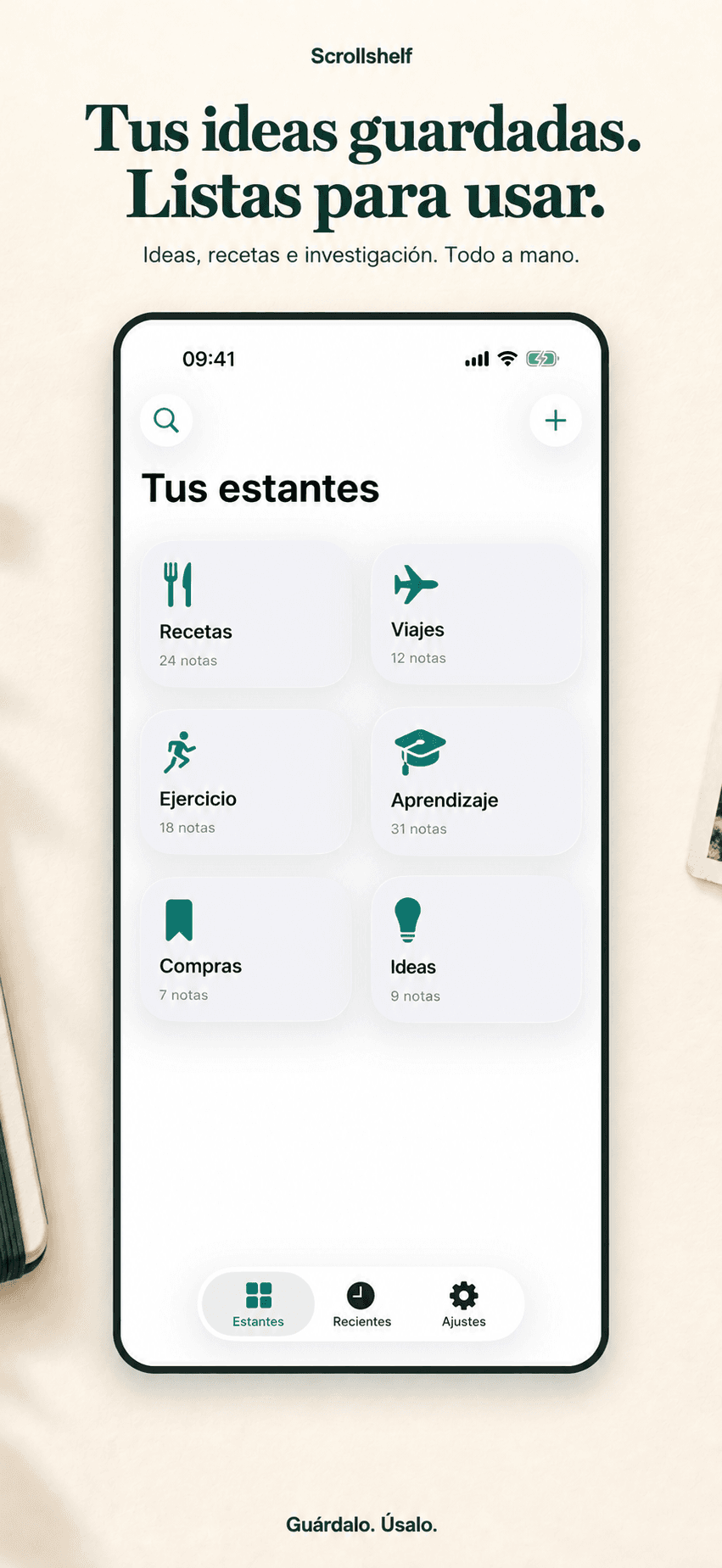 Tus ideas guardadas