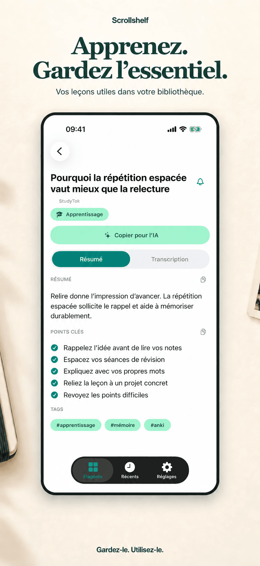 Apprendre et retrouver