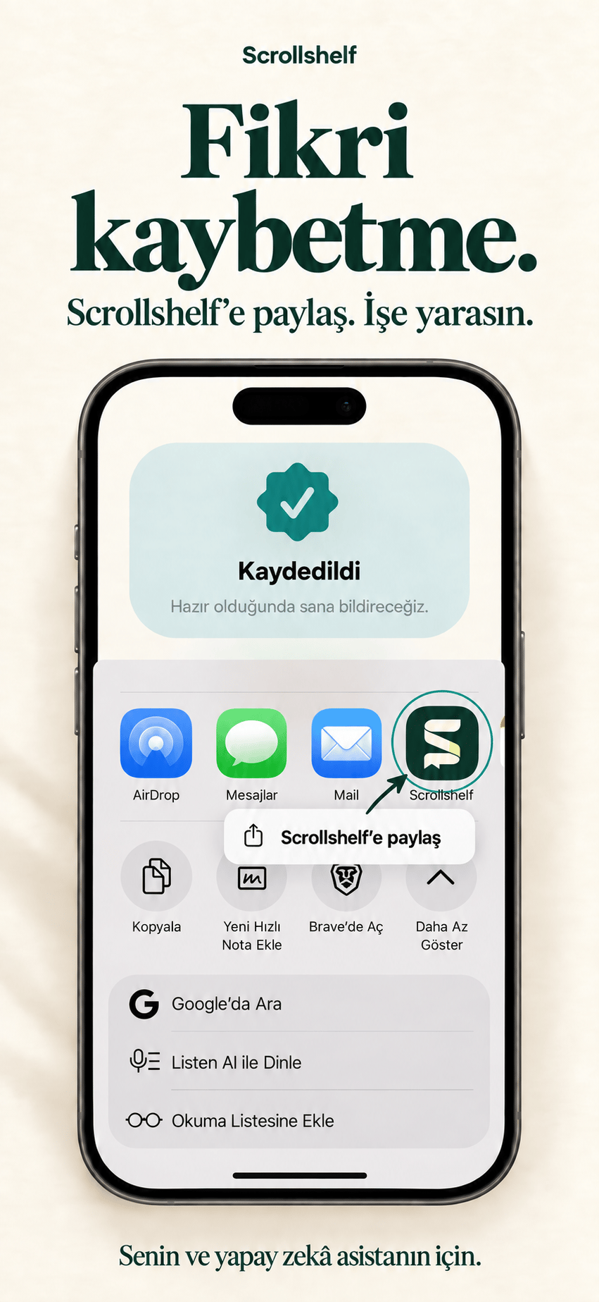 Paylaş. Fikri kaybetme.